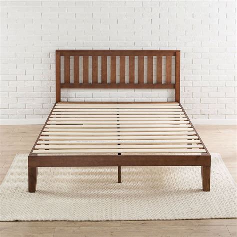 queen bed frame wood slats ashley